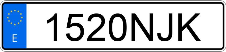 Numer rejestracyjny 1520NJK posiada MERCEDES GLC (254)