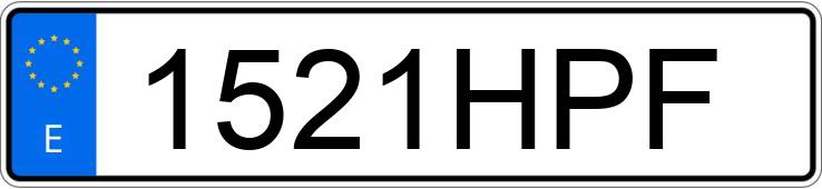 Numer rejestracyjny 1521HPF posiada SEAT LEON