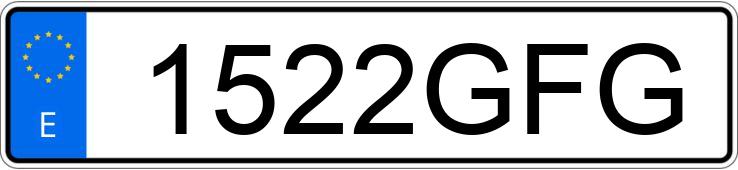 Numer rejestracyjny 1522GFG posiada JAGUAR XK