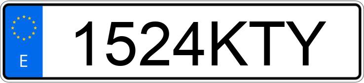 Numer rejestracyjny 1524KTY posiada AUDI Q2