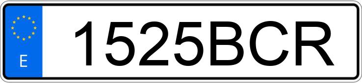 Numer rejestracyjny 1525BCR posiada VOLKSWAGEN GOLF Numer rejestracyjny 1525BCR posiada VOLKSWAGEN GOLF