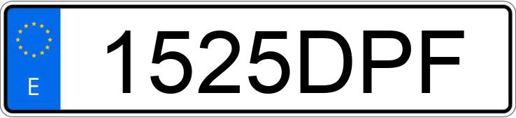 Numer rejestracyjny 1525DPF posiada FORD MONDEO