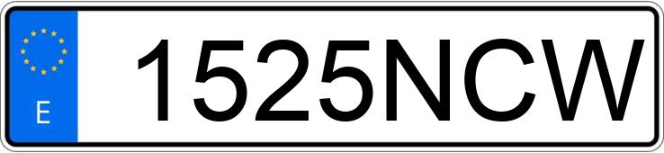 Numer rejestracyjny 1525NCW posiada RENAULT CLIO