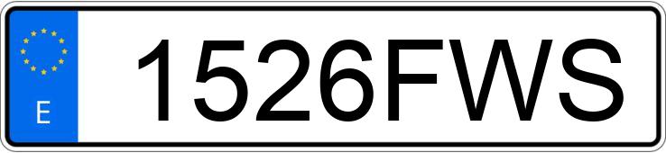 Numer rejestracyjny 1526FWS posiada BMW SERIE 5
