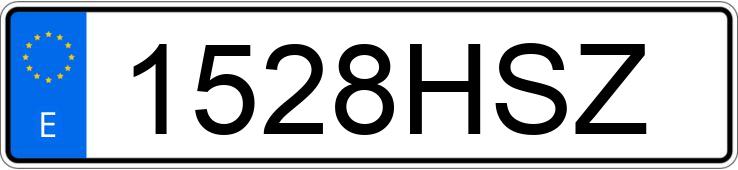 Numer rejestracyjny 1528HSZ posiada MERCEDES A (176)