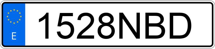 Numer rejestracyjny 1528NBD posiada MG HS Numer rejestracyjny 1528NBD posiada MG HS