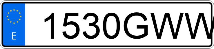 Numer rejestracyjny 1530GWW posiada VOLKSWAGEN GOLF Numer rejestracyjny 1530GWW posiada VOLKSWAGEN GOLF