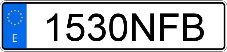 Numer rejestracyjny 1530NFB posiada MAZDA MAZDA3