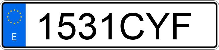 Numer rejestracyjny 1531CYF posiada YAMAHA XT 660