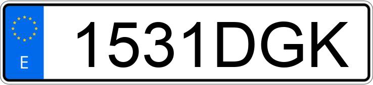 Numer rejestracyjny 1531DGK posiada OPEL ZAFIRA