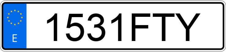 Numer rejestracyjny 1531FTY posiada HYUNDAI SANTA FE