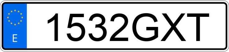 Numer rejestracyjny 1532GXT posiada VOLKSWAGEN GOLF Numer rejestracyjny 1532GXT posiada VOLKSWAGEN GOLF