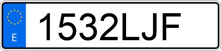 Numer rejestracyjny 1532LJF posiada PEUGEOT RIFTER