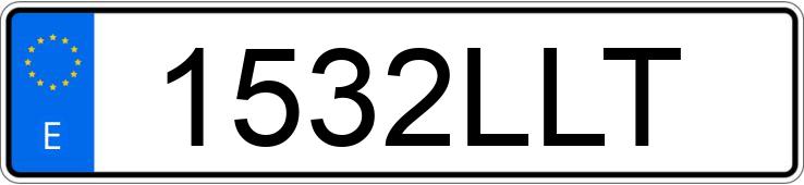 Numer rejestracyjny 1532LLT posiada SKODA KAROQ