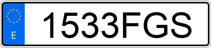 Numer rejestracyjny 1533FGS posiada PEUGEOT 307