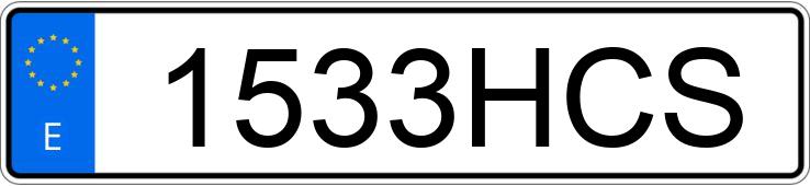 Numer rejestracyjny 1533HCS posiada VOLKSWAGEN TRANSPORTER