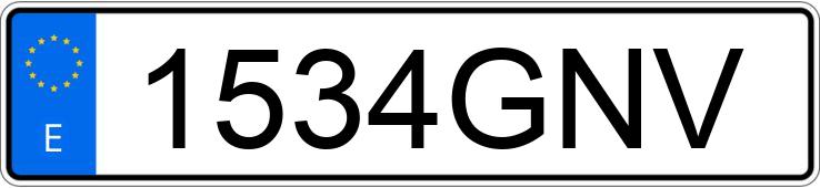 Numer rejestracyjny 1534GNV posiada OPEL ZAFIRA