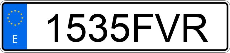 Numer rejestracyjny 1535FVR posiada BMW SERIE 3