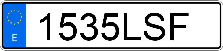 Numer rejestracyjny 1535LSF posiada PEUGEOT EXPERT