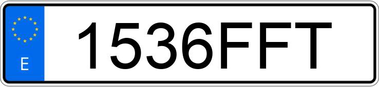 Numer rejestracyjny 1536FFT posiada VOLKSWAGEN PASSAT