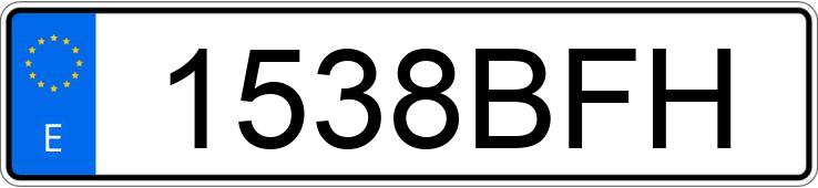 Numer rejestracyjny 1538BFH posiada VOLKSWAGEN POLO