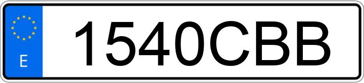 Numer rejestracyjny 1540CBB posiada CITROEN XSARA