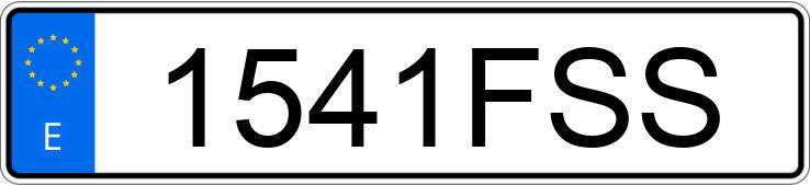 Numer rejestracyjny 1541FSS posiada BMW SERIE 3