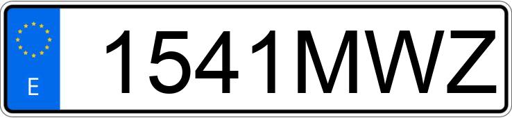 Numer rejestracyjny 1541MWZ posiada MERCEDES EQE (295)
