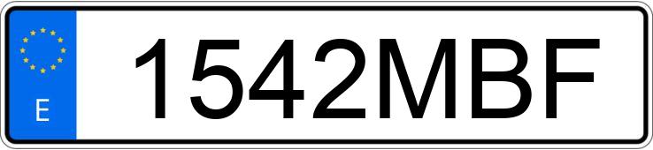 Numer rejestracyjny 1542MBF posiada DACIA DUSTER