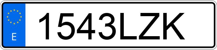 Numer rejestracyjny 1543LZK posiada KIA SPORTAGE Numer rejestracyjny 1543LZK posiada KIA SPORTAGE