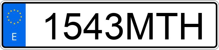 Numer rejestracyjny 1543MTH posiada AUDI A3 SPORTBACK