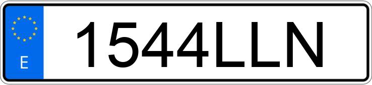 Numer rejestracyjny 1544LLN posiada SUBARU IMPREZA 1.6