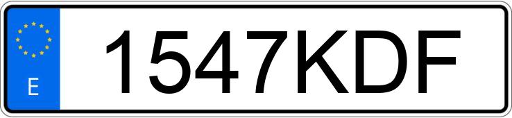 Numer rejestracyjny 1547KDF posiada AUDI A4