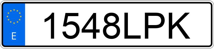 Numer rejestracyjny 1548LPK posiada AUDI A7 SPORTBACK