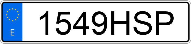 Numer rejestracyjny 1549HSP posiada FIAT PUNTO