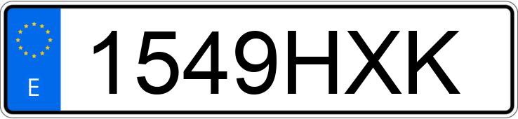 Numer rejestracyjny 1549HXK posiada OPEL CORSA