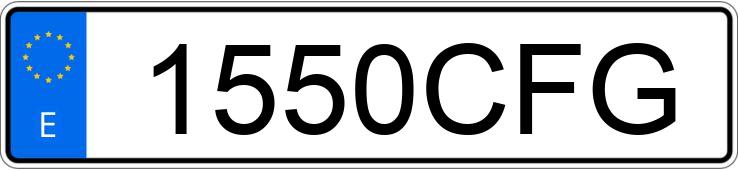 Numer rejestracyjny 1550CFG posiada SEAT LEON