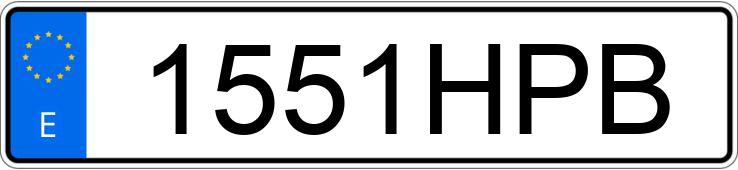 Numer rejestracyjny 1551HPB posiada BMW SERIE 3