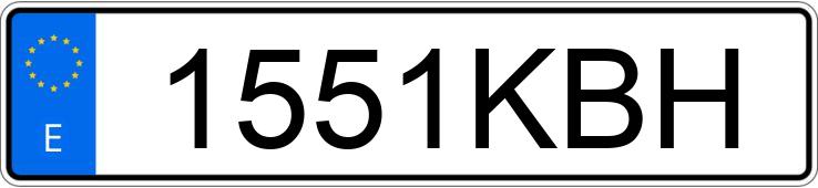 Numer rejestracyjny 1551KBH posiada FORD FIESTA