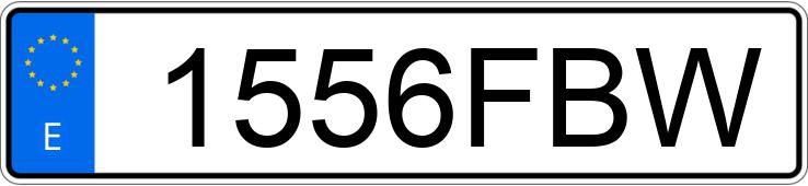 Numer rejestracyjny 1556FBW posiada FORD TRANSIT CONNECT