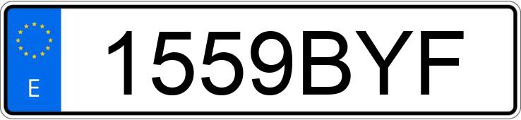 Numer rejestracyjny 1559BYF posiada VOLKSWAGEN GOLF Numer rejestracyjny 1559BYF posiada VOLKSWAGEN GOLF