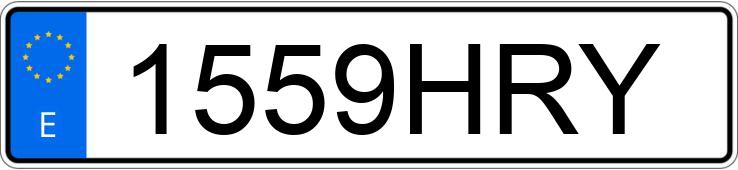 Numer rejestracyjny 1559HRY posiada FORD FIESTA