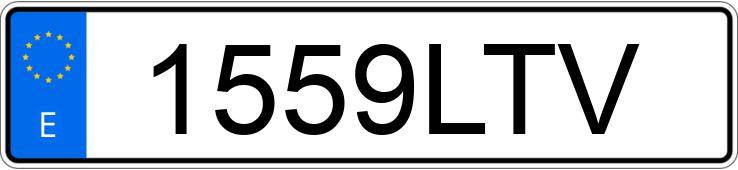 Numer rejestracyjny 1559LTV posiada SUBARU IMPREZA