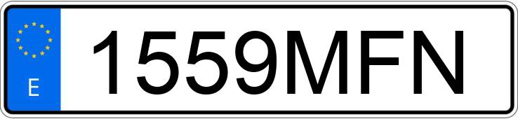 Numer rejestracyjny 1559MFN posiada BMW SERIE 4