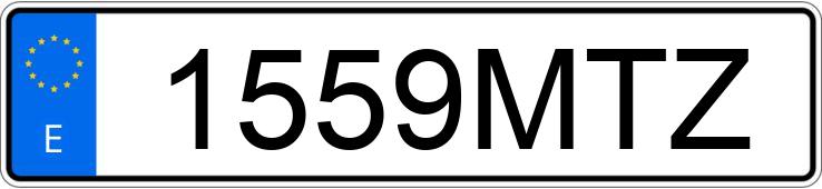 Numer rejestracyjny 1559MTZ posiada TESLA MODEL 3