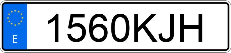 Numer rejestracyjny 1560KJH posiada MERCEDES C (205)