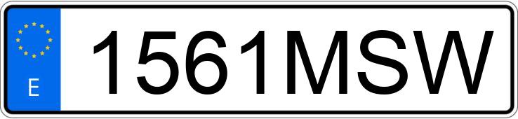Numer rejestracyjny 1561MSW posiada CUPRA LEON