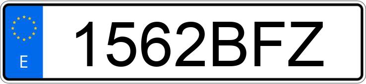 Numer rejestracyjny 1562BFZ posiada LAND ROVER FREELANDER