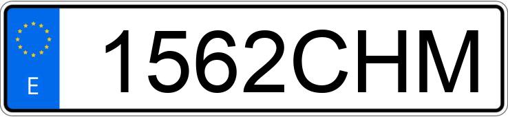 Numer rejestracyjny 1562CHM posiada RENAULT MEGANE