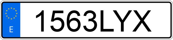 Numer rejestracyjny 1563LYX posiada BMW SERIE 3